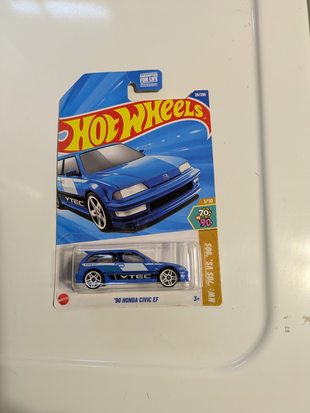 Hot Wheels '90 Honda Civic EF Die-Cast Toy Car - Blue